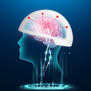 China Medical Brain Neuron Stimulator 810nm Transcranial PBM Helmet For Brain Cell Repair Brain Physiotherapy Helmet factory