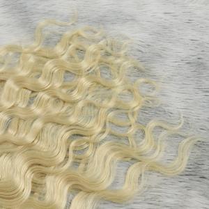 China 8A-10A Grade Swiss French Lace Wig Extensions 16 Inch Clip In Extensions 613 factory