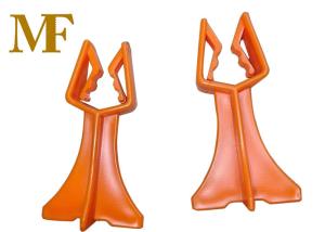 China Heavy Duty Plastic Chair Rebar Spacers Orange Color 40mm Thickness factory