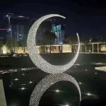 3.5 Meter High LED 316 Grade Stainless Steel Sculpture