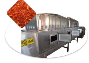 China 60KW Whey Proteins Microwave Drying Machine Tunnel Structure With Transmission System factory