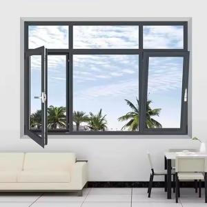 China Broken Bridge Aluminum Alloy Doors And Windows , Aluminum Frame Casement Windows factory