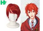 Charming Wigs Synthetic Hair Short Wavy Red Synthetic Cosplay Wigs Costume Party