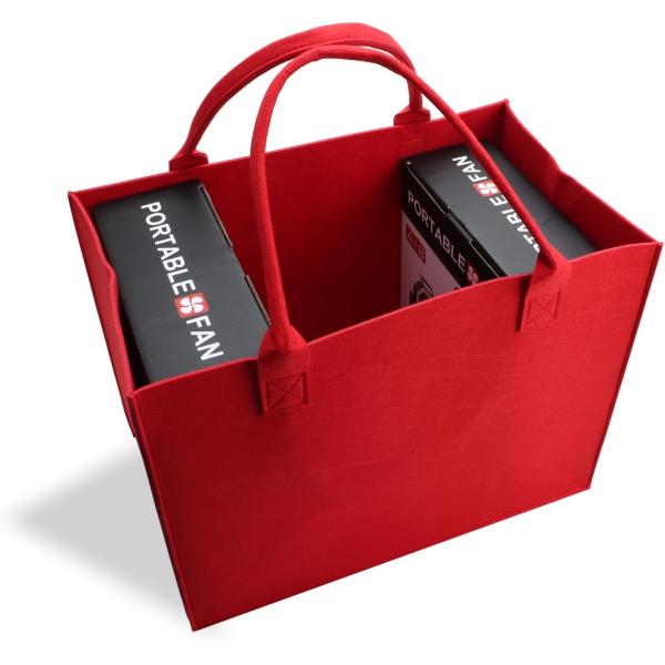 Biodegradable Sustainable Eco Friendly Green Felt Bag Storage High-Capacity
