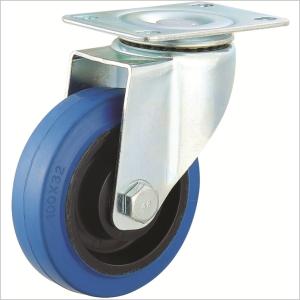 China 3 Inch Rubber Caster swivel wheels for hardwood floor factory