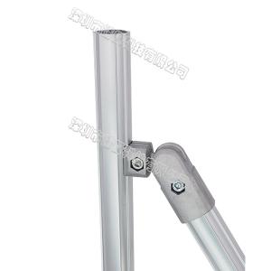 China Industrial Aluminum Tube Fitting 360 Degree With Flexible Swivel / Claw / Round End factory