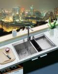 commerical deep handmade undermount single bowl stainless steel kitchensink