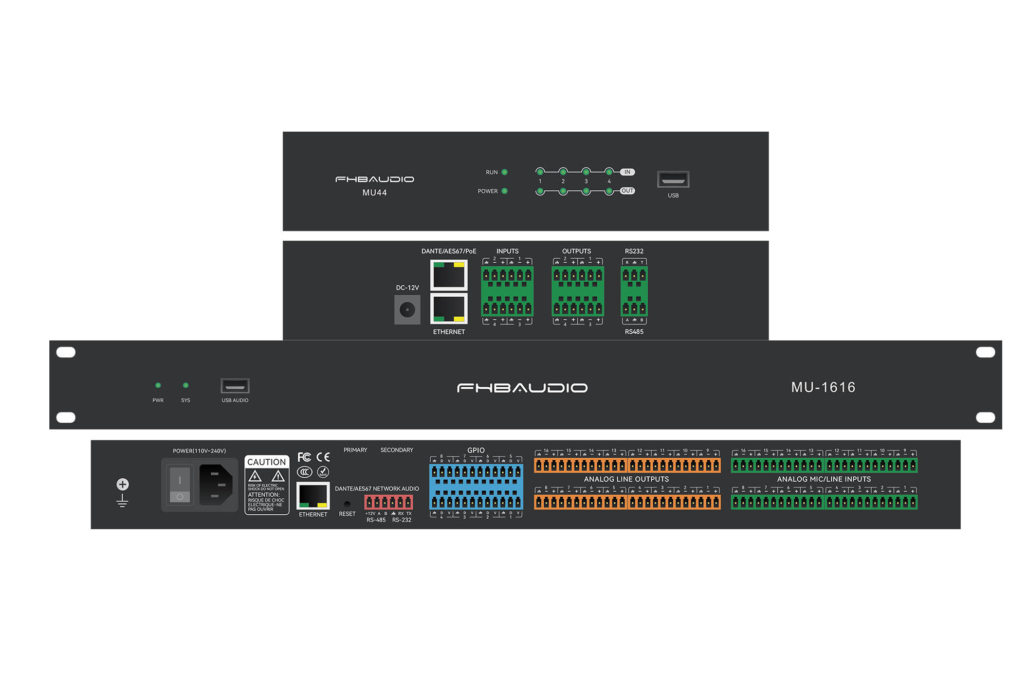 RS232 RS485 DSP Audio Processor 8CH Digital Audio Signal Processor With Camera Tracking