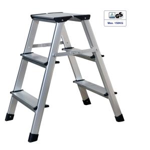 China Wide Pedal Aluminum Platform Step Ladder 3 Steps Stable Performance factory