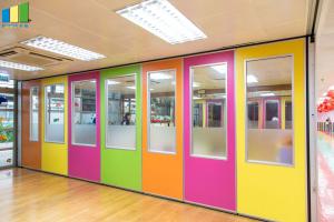 China Commercial Temporary Office Acoustic Room Dividers Melamine Surface 4m Height factory