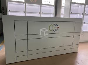 China Glass Cases Jewelry Shop Furniture MDF 16mm Thick 1000mm High factory
