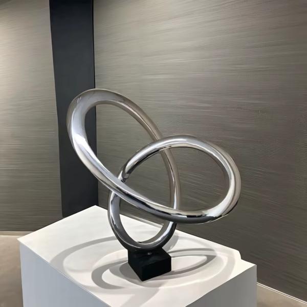 Stainless Steel Sculpture Stunning Piece Of Art For Your Living Room Office Or