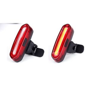 COB Red USB Rechargeable Rear Bike Lights For Safety 600mah Lithium Battery