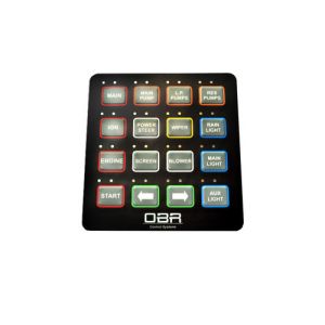 Embossed Tactile Push Button Membrane Switch with Graphic Overlay