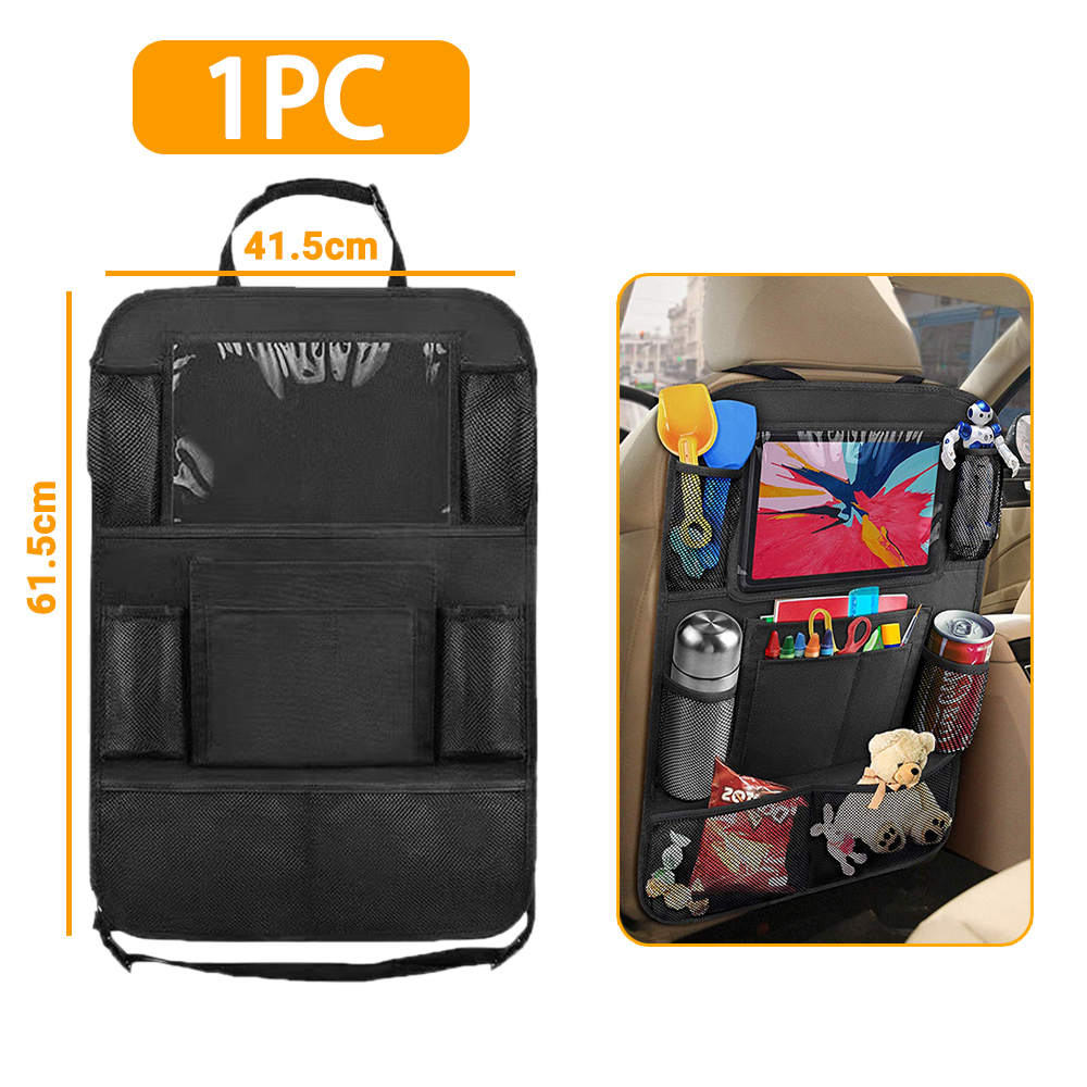 Customized Car Backseat Organizer With Touch Screen Tablet Holder Car Seat Back Protectors