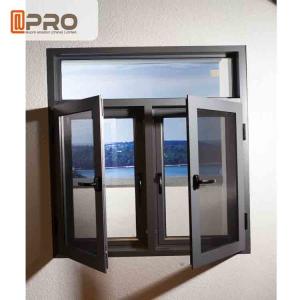China Impact Resistant Swing Open Windows Float Glass Aluminium House Windows double casement windows casement aluminum factory