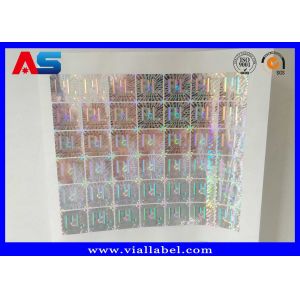 China Matrix Laser Custom Holographic Stickers Vinyl Hologram Void For Vial Storage Box 3d laser hologram on sale