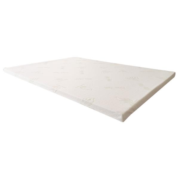 China 2inch 3inch 4inch Mattress Foam Topper With Aloe Vera Hypoallergenic Fabric factory