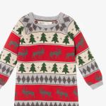 Wholesale Christmas 100% Cotton With Button Full Sleeve Baby Sweater Overall