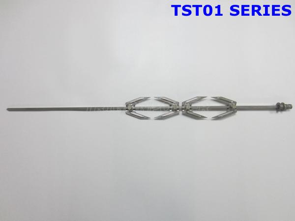 Safety Stainless Steel Spit Rod / Grill Turnspit With Anti Scalded Bakelite