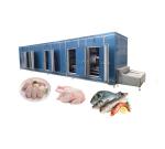 Stainless Steel 304 Custom IQF Tunnel Freezer For Frozen French Fries Production