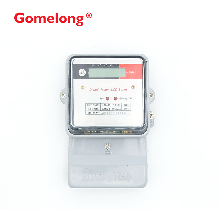 China factory supplied top quality single-phase two-wire smart electronic kwh active register energy meter