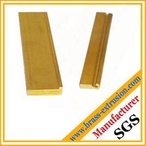 China brass copper alloy extrusion profiles section hardware OEM factory