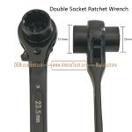 Double Socket Ratchet Wrench