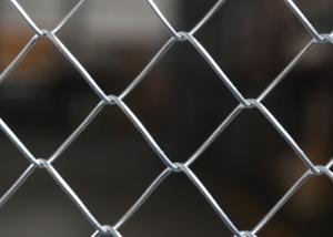 China PVC Galvanized Chain Link Fence 100x100mm for Driveway factory