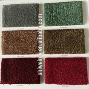 China Shaggy Maroon Red 100%nylon floor carpet for star hotel factory
