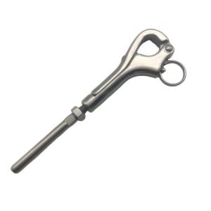 China Polished Finish Stainless Steel AISI316 Quick Release Pelican Hook with Swage End factory