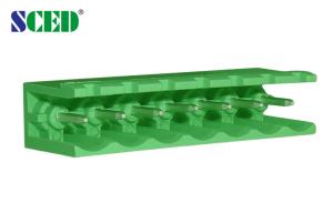 China Plug-in Terminal Block Pitch 5.08mm 300V 18A 2-22P Header Male Sockets factory