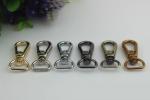 Manufacturing plating 6 color high quality metal d ring snap hooks 13 mm for