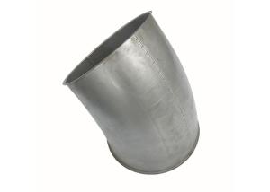China Galvanised Sheet Dust Extraction Pipe Welding Elbow For Ventilation Air Duct System factory