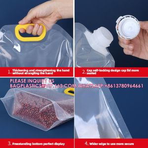 Beer Spout Pouch With Handle Grain Storage Bag With Spout Large Capacity Liquid