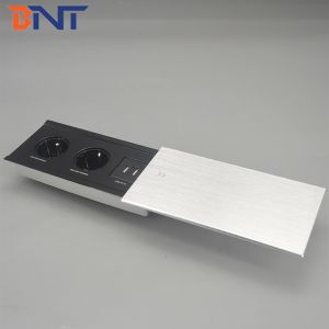 Multimedia conference table recessed desktop mounted power socket outlet