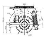 AGV Steering Drive Wheel Assembly Horizontal Series Integrated 1500W Diameter