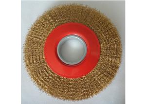 China 8 inch crimped bench wire wheel brush, 5/8 Arbor,medium face,0.008'' wire,Hawk brand factory