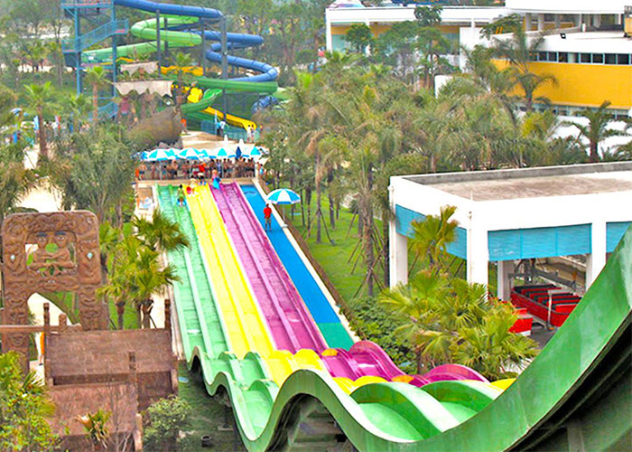 Huge Space Bowl Water Slide Playground / Commercial Water Slide Equipment