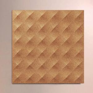 China Acoustic Cork Wall Tiles with Geometric Surface, Customized Shape factory