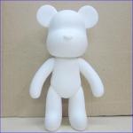 shenzhen diy momo bear rotocasting diy vinyl toy, vinyl blank diy bear toys for