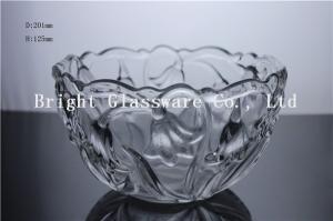 China 2016 cheap engrave glass fruit plate, glass bowl sale factory