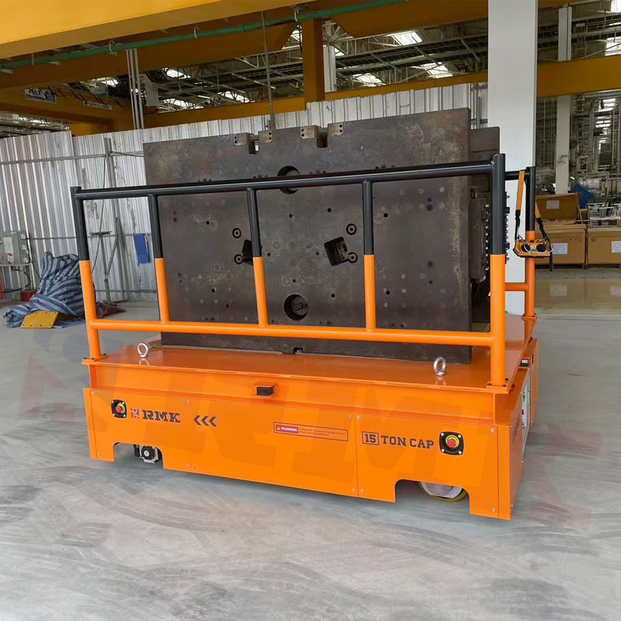 Heavy Load Omni - Directional Mobile Trackless Transfer Cart Electric Industrial Transfer Cart