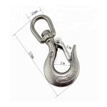 316 Stainless Steel Swivel Eye Crane Hook for Heavy Duty Marine Water Treatment