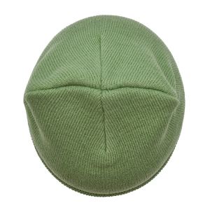 Embroidery Pattern 58CM Knit Beanie Hats With Custom Logo