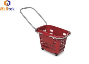 China OEM Rolling Shopping Baskets For Convenience Store factory