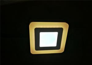China White Yellow Edge Led Surface Panel Light , 3W + 3W Bright Led Panel Light factory