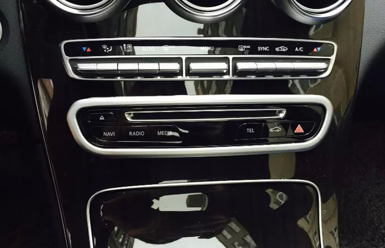 Mercedes Benz GLC 2015 2016 X205 Auto Interior Trim Parts Chromed Or 3D Carbon
