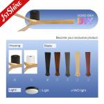 Residential Wooden Blades Ceiling Fan with 52 Inch Flush Mounting and Remote