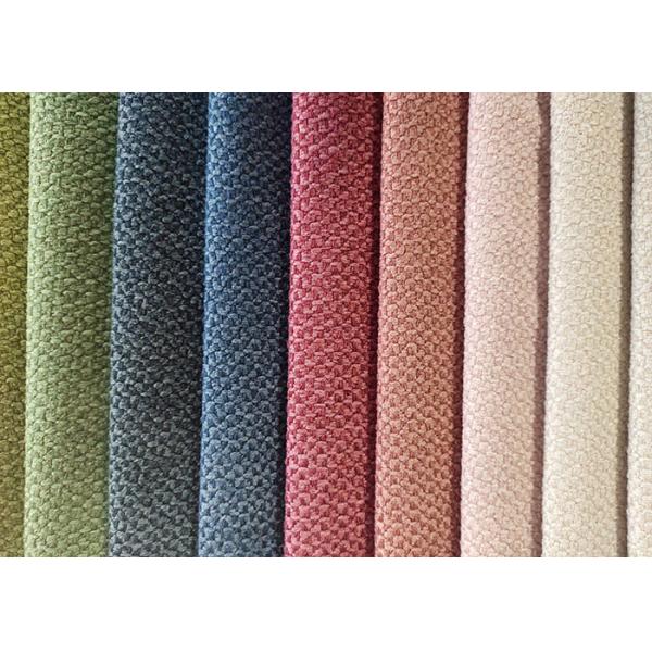 145cm Solid Color Upholstery Fabric RoHS Polyester Chenille Blend